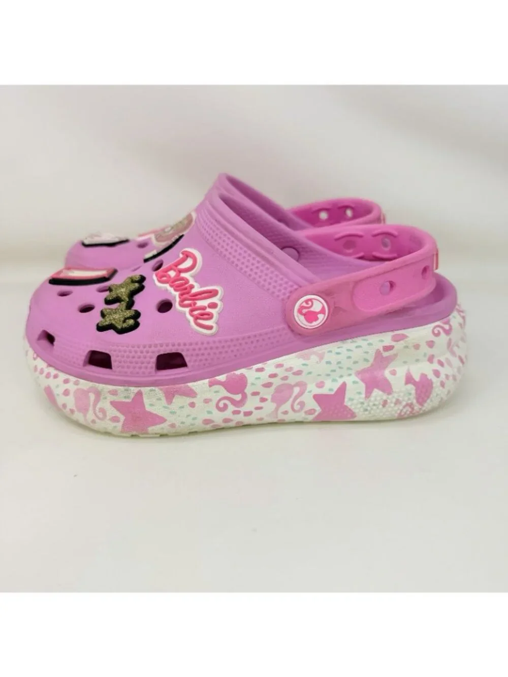 Barbie X Crocs Cutie Crush Clog Barbie Taffy Pink Kids Size 1